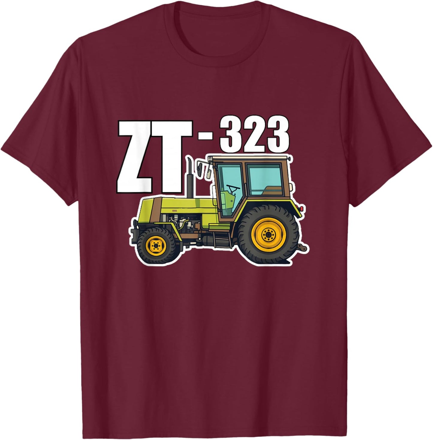 ZT-323 Progress Tractor Agriculture T-Shirt - T-Shirt | Maroon