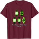 Green Color The Time I'm On Green Graphic T-Shirt - T-Shirt | Maroon