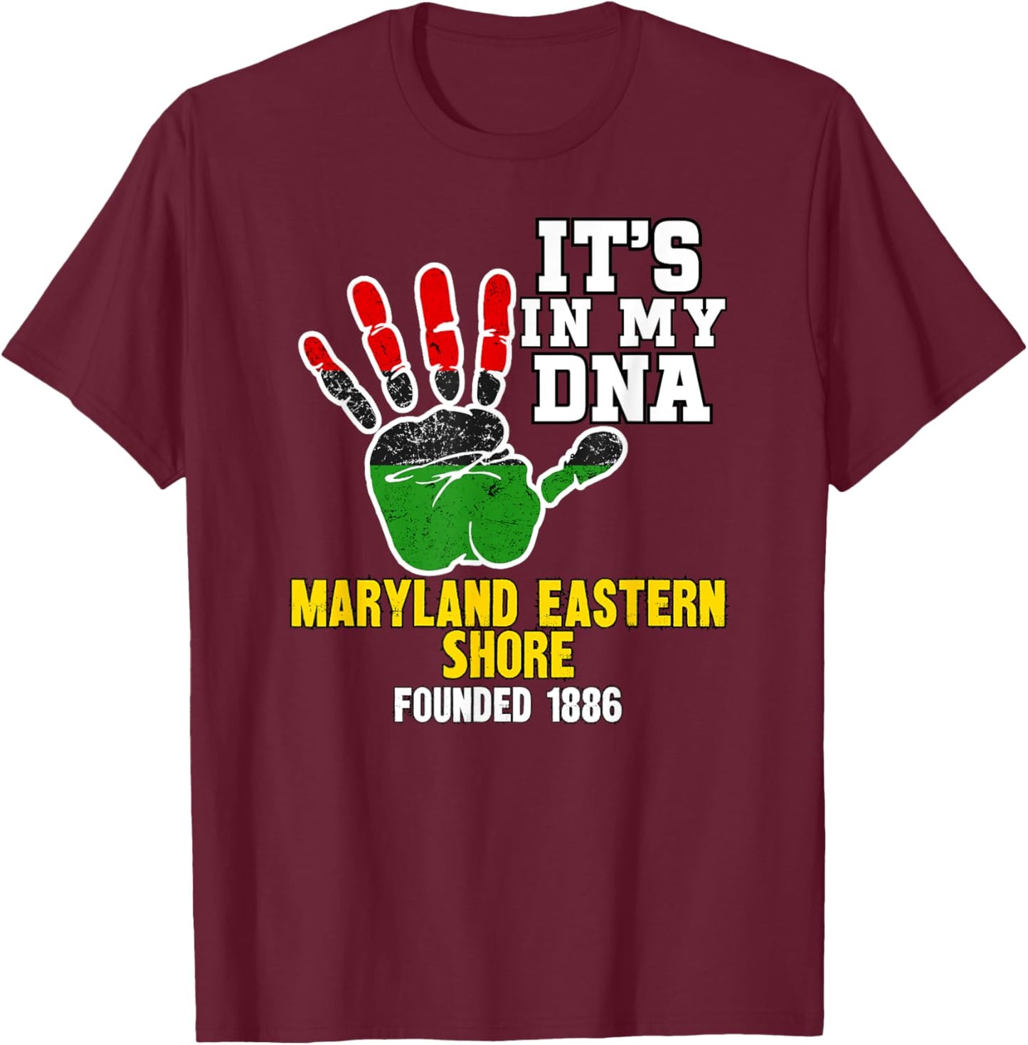 Maryland Eastern Shore, UMES, Souvenir HBC Design T-Shirt - T-Shirt | Maroon