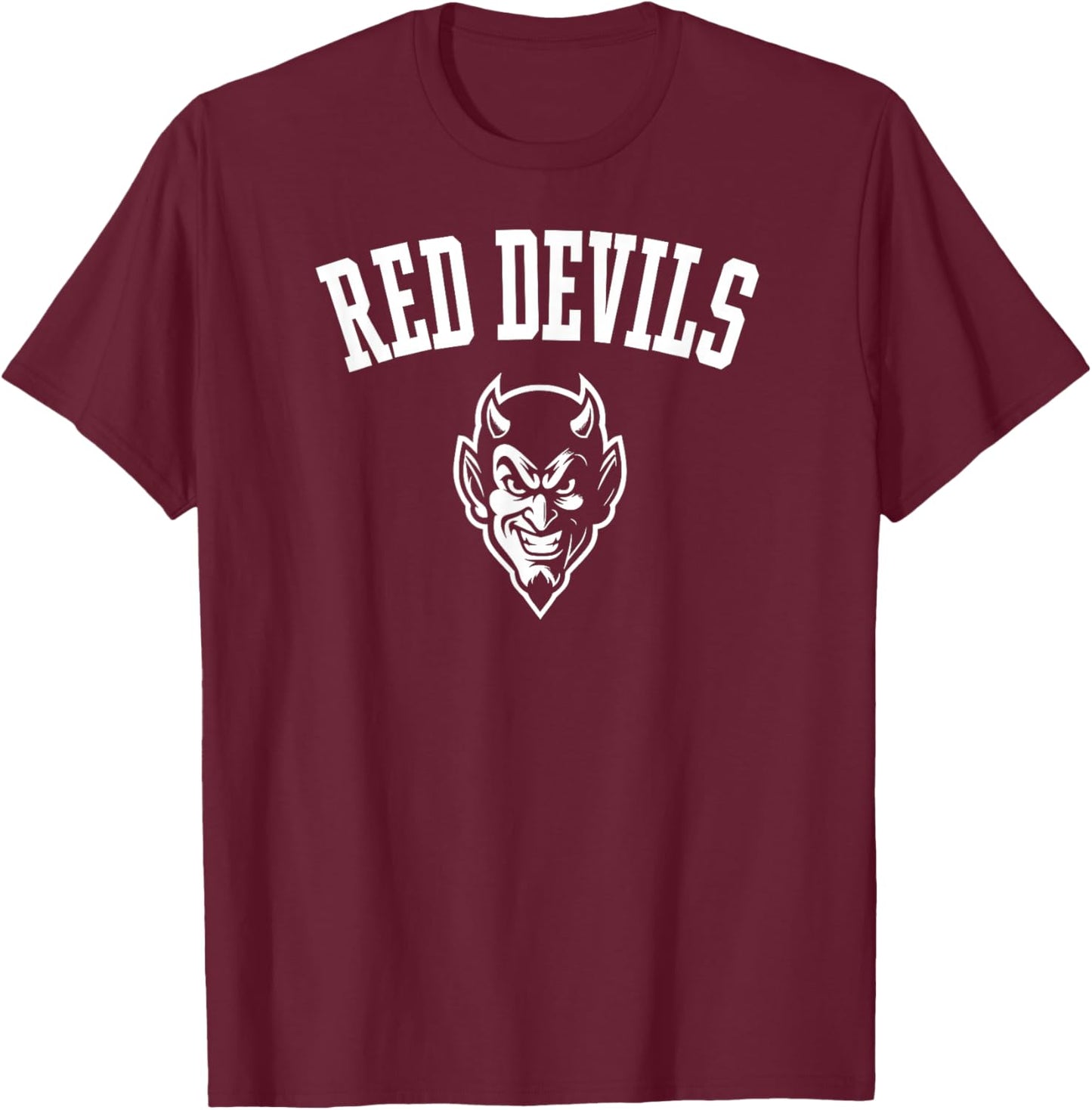 Red Devils Mascot for Youth Teams Players and Fans T-Shirt - T-Shirt | Maroon