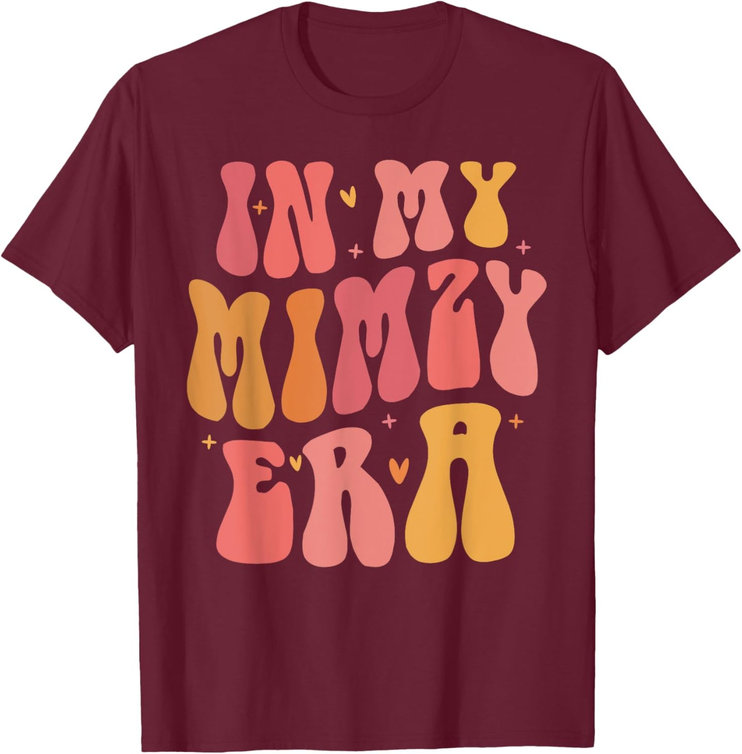 In My Mimzy Era Baby Announcement for Grandma Mother's Day T-Shirt - T-Shirt | Maroon