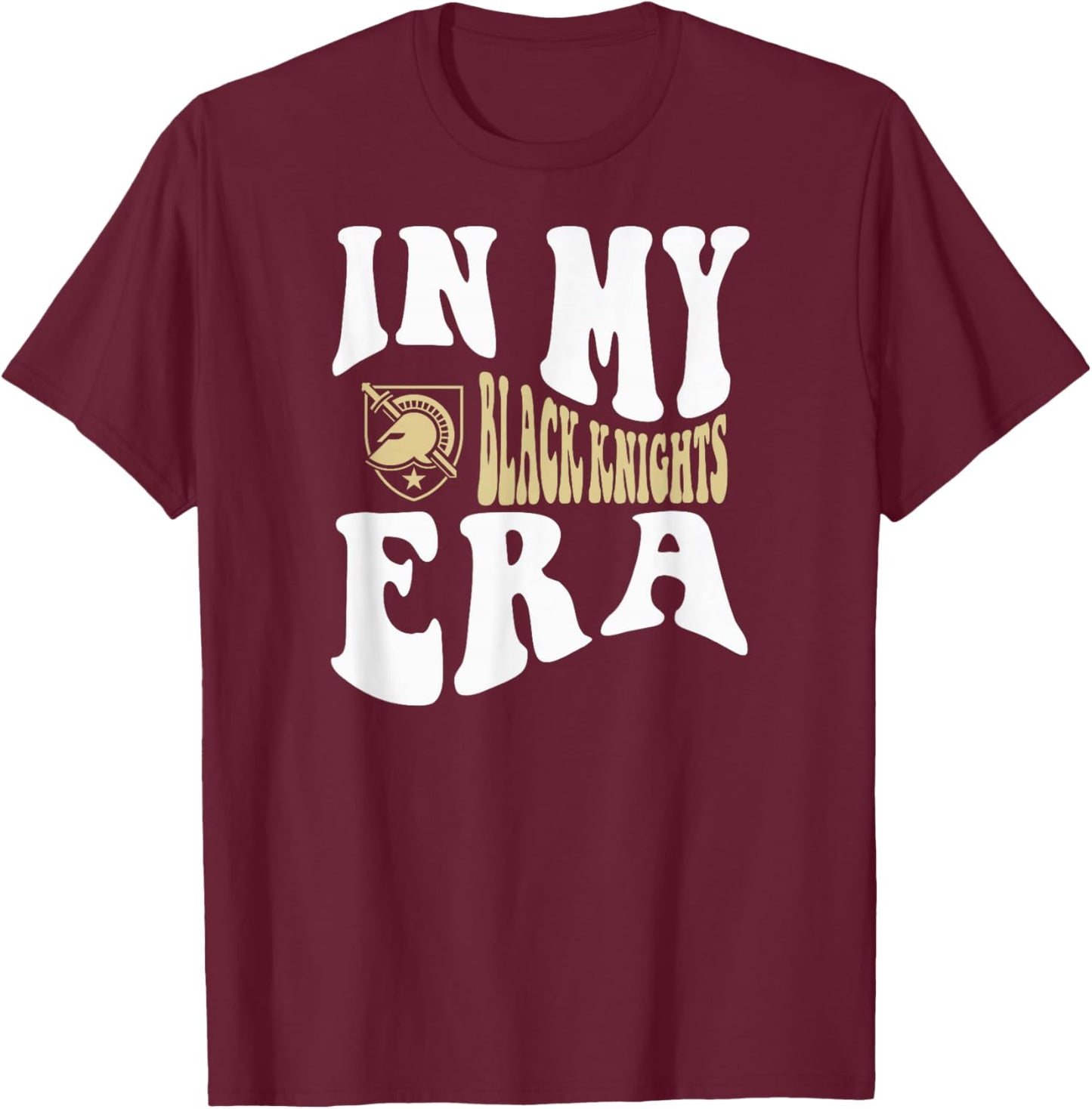 Army Black Knights Era Black Officially Licensed T-Shirt - T-Shirt | Maroon