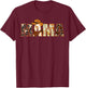Mama Western Rodeo Family Matching Birthday T-Shirt - T-Shirt | Maroon