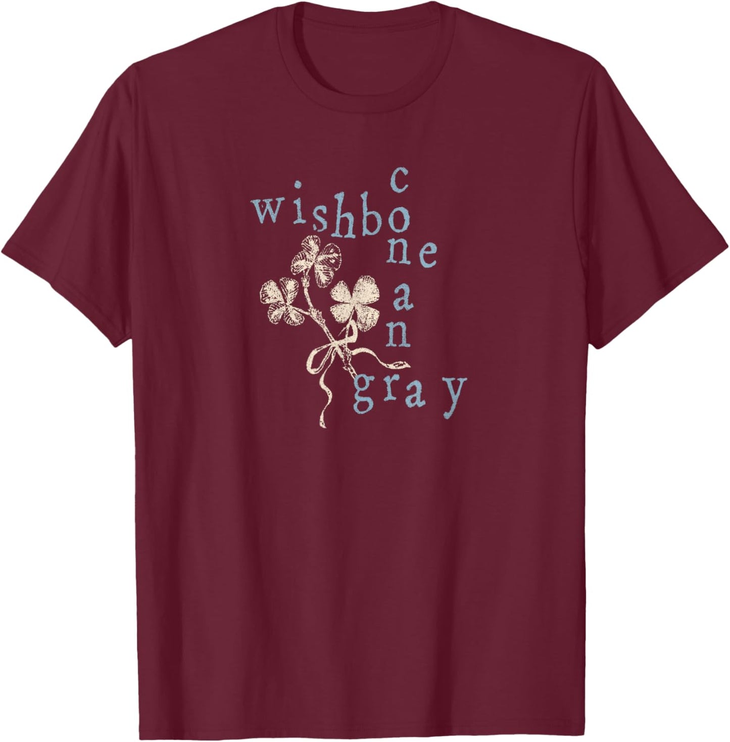 Offizieller Conan Gray Kreuzworträtsel-Wishbone T-Shirt - T-Shirt | Maroon