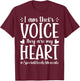 I Am Their Voice They are My Heart - Special Education SPED T-Shirt - T-Shirt | Maroon