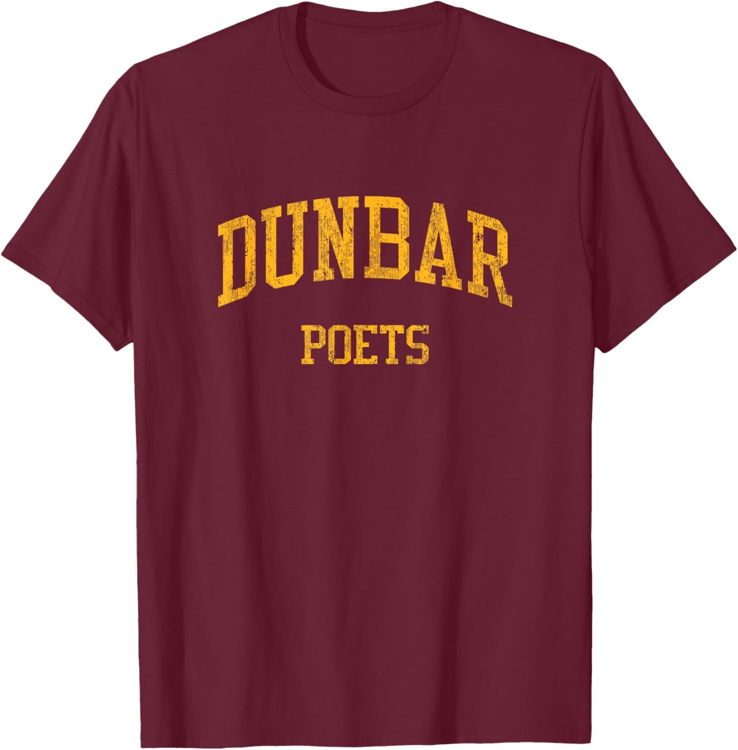 Dunbar High School HS Baltimore MD Vintage Sports T-Shirt - T-Shirt | Maroon