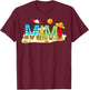 Summer Mimi Beach Vacation Mother's Day T-Shirt - T-Shirt | Maroon