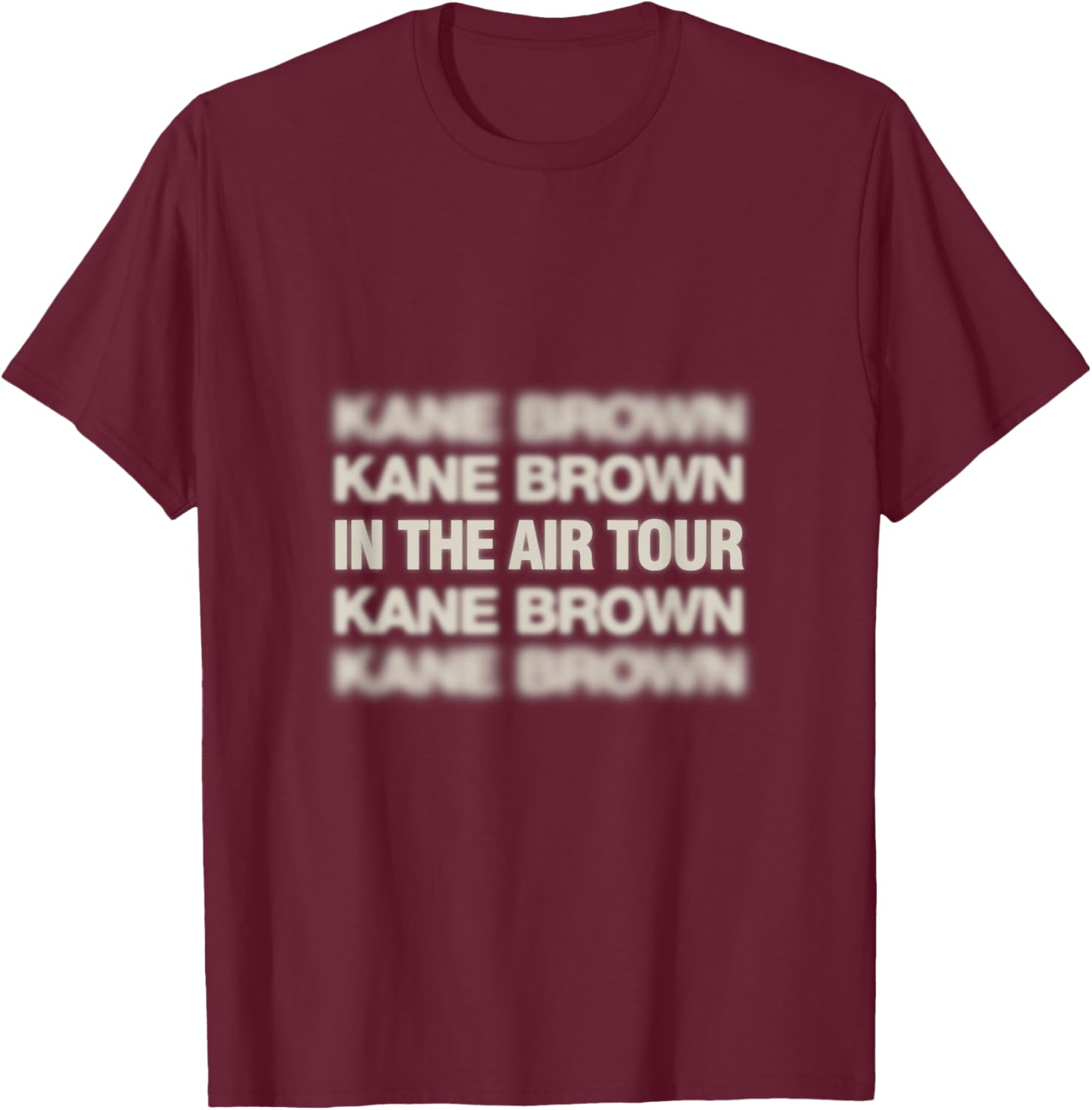 Kane Brown In The Air Tour T-Shirt - T-Shirt | Maroon