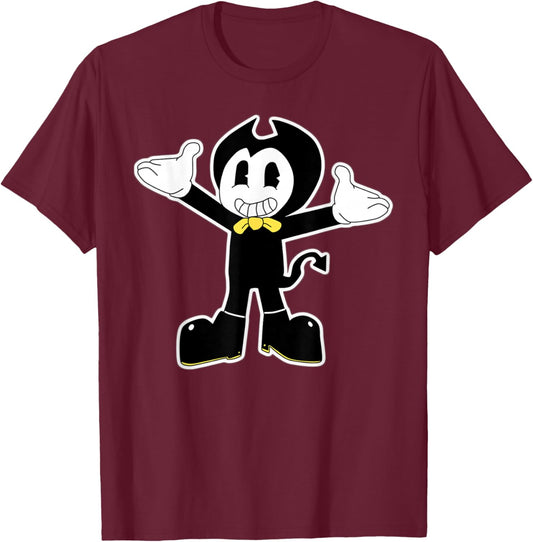 Bendy Little Devil Darlin Vintage Cartoon T-Shirt - T-Shirt | Maroon