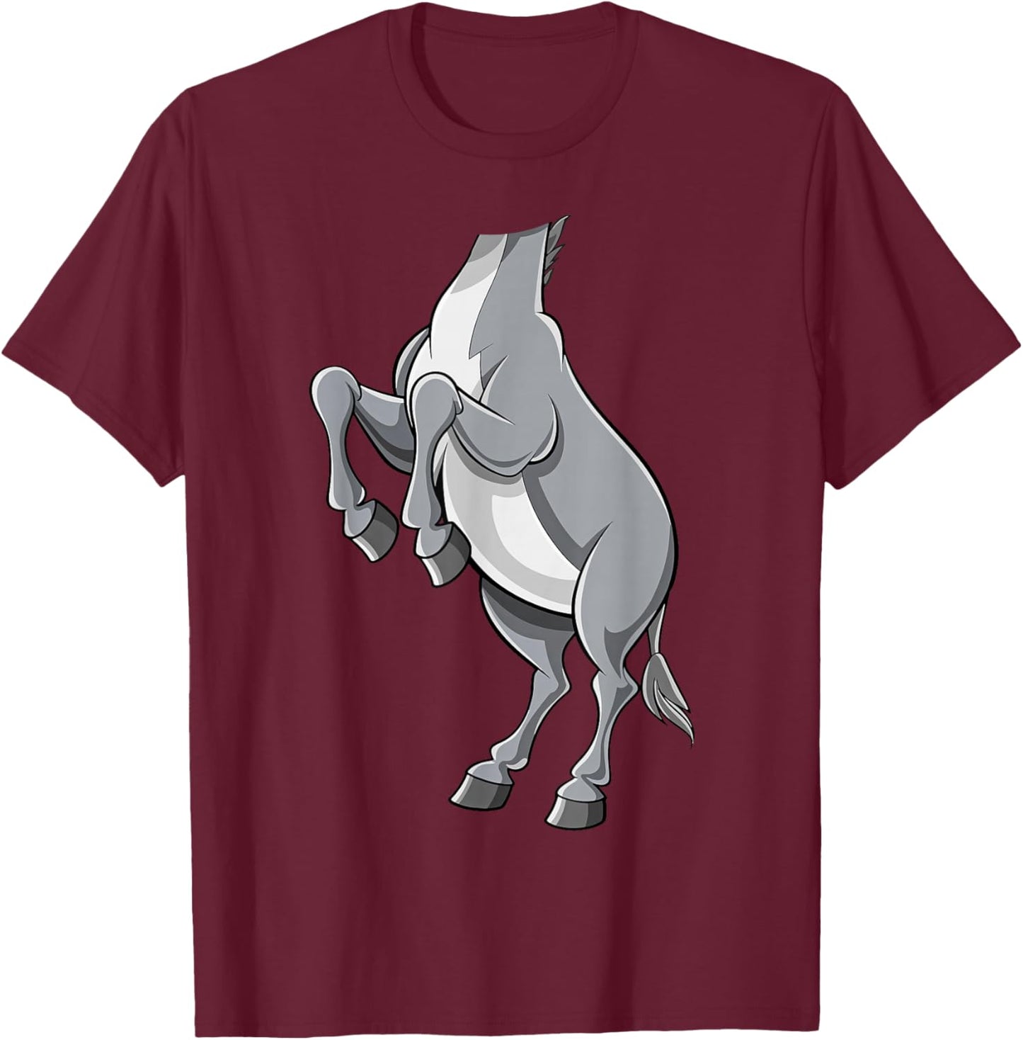 Donkey Shirt Adult Kids Men Women Donkey Costume T-Shirt - T-Shirt | Maroon