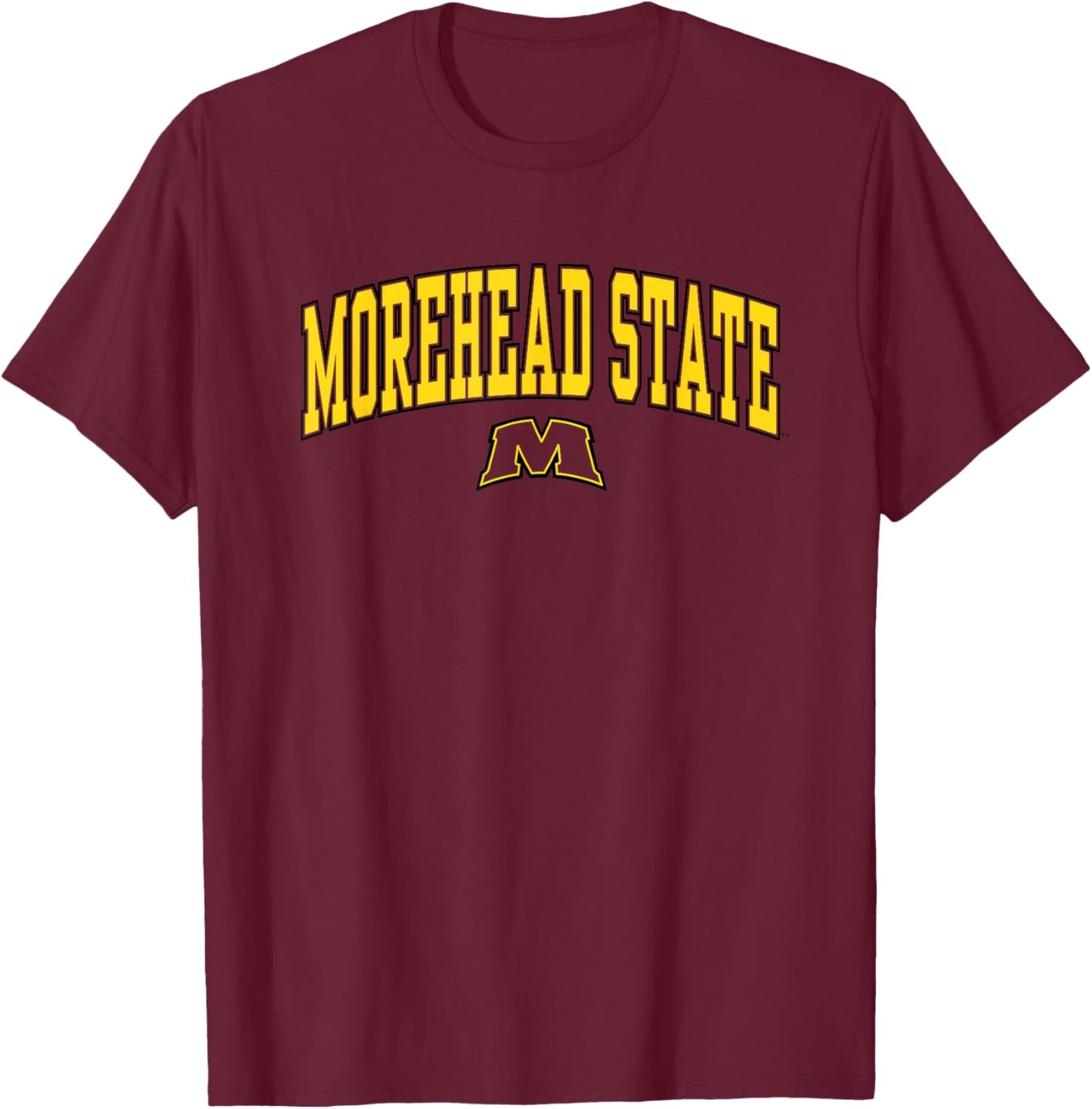 Morehead State Eagles Arch Over Blue Officially Licensed T-Shirt - T-Shirt | Maroon