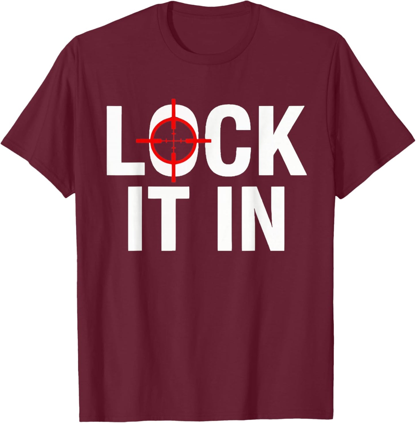 Lock It in - Big Game T-Shirt - T-Shirt | Maroon