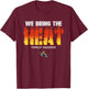 Fernley Vaqueros Logo We Bring the Heat HS T-Shirt - T-Shirt | Maroon