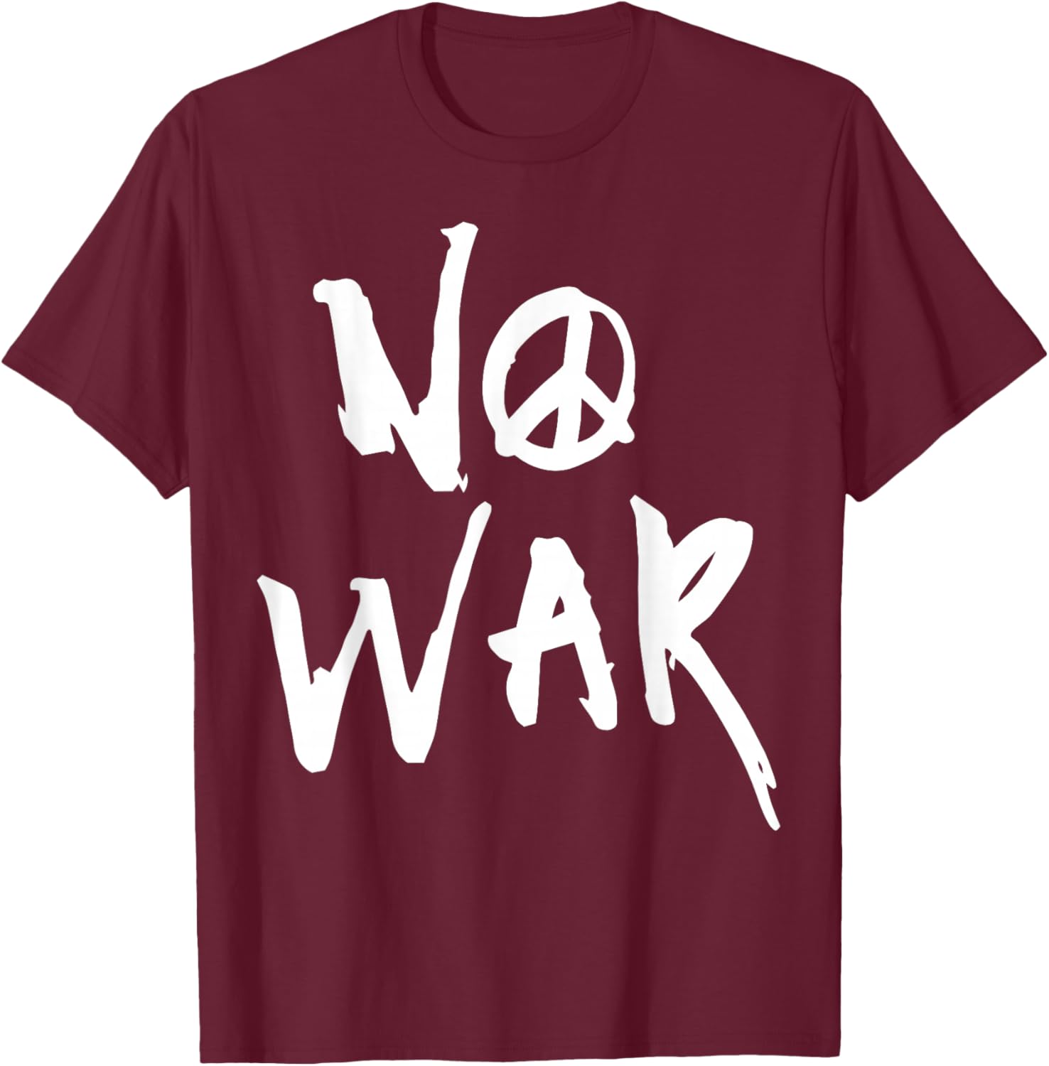 Anti War No War T-Shirt - T-Shirt | Maroon