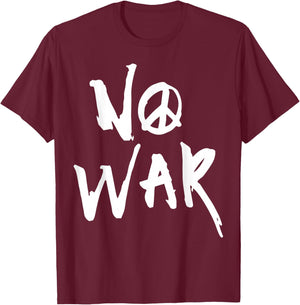 Anti War No War T-Shirt - T-Shirt | Maroon