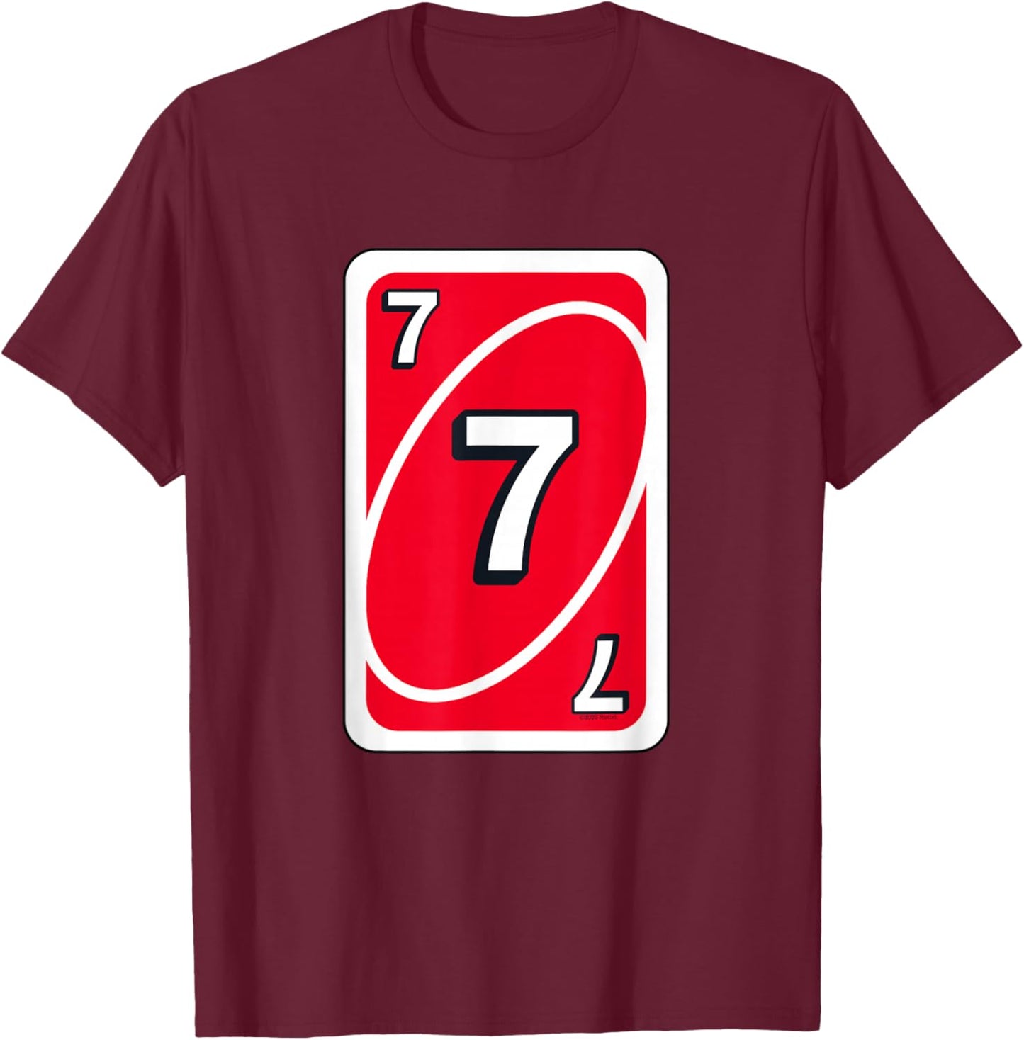 UNO Halloween Red 7 Inch Card T-Shirt - T-Shirt | Maroon