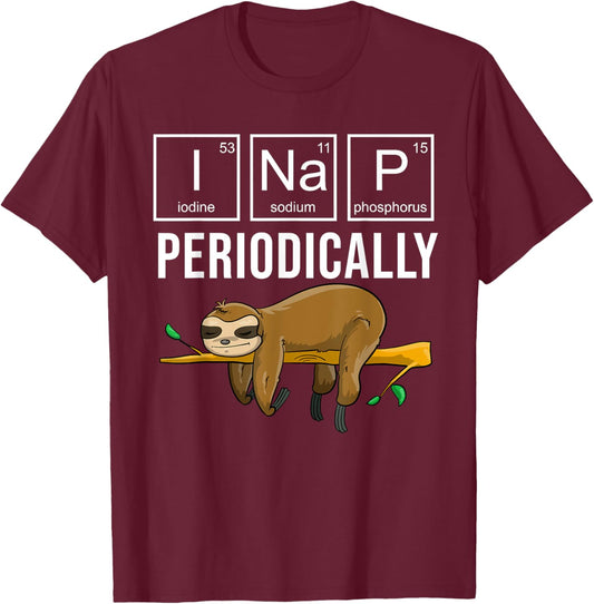 Nap Art Women Kids Sleep Nap Periodically Nap Lover T-Shirt - T-Shirt | Maroon