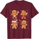 Gingerbread Man Cookie Cookie Funny Food Christmas T-Shirt - T-Shirt | Maroon