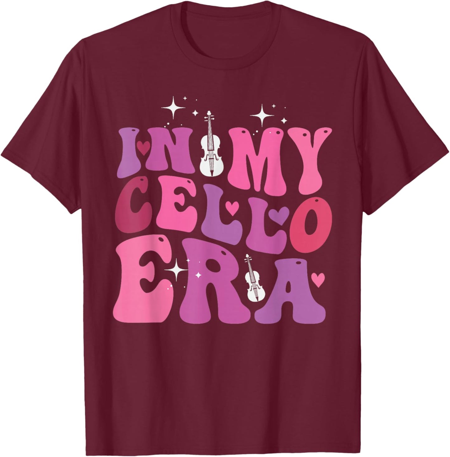 In My Cello Era for Mama T-Shirt - T-Shirt | Maroon