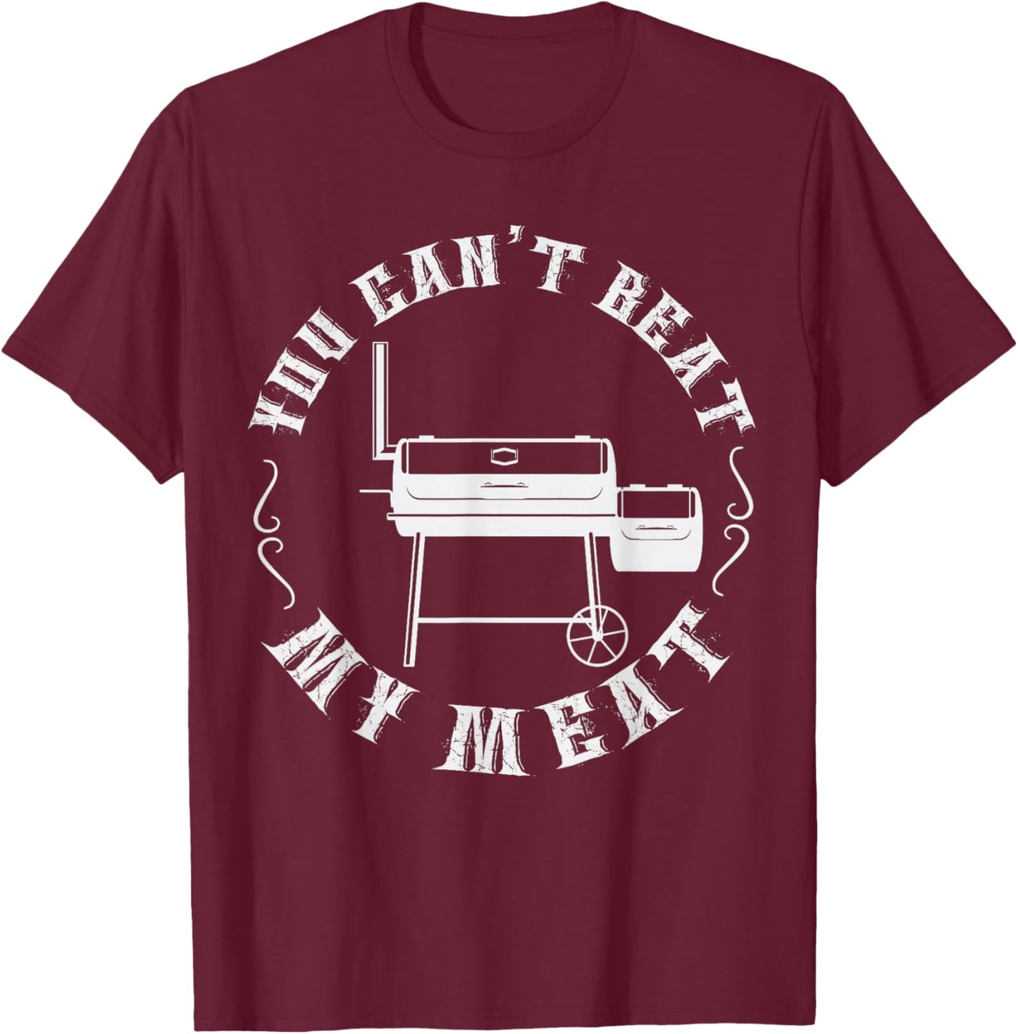 Grilling Pit Master Humor BBQ Meat Smoker Barbeque Grill Men T-Shirt - T-Shirt | Maroon
