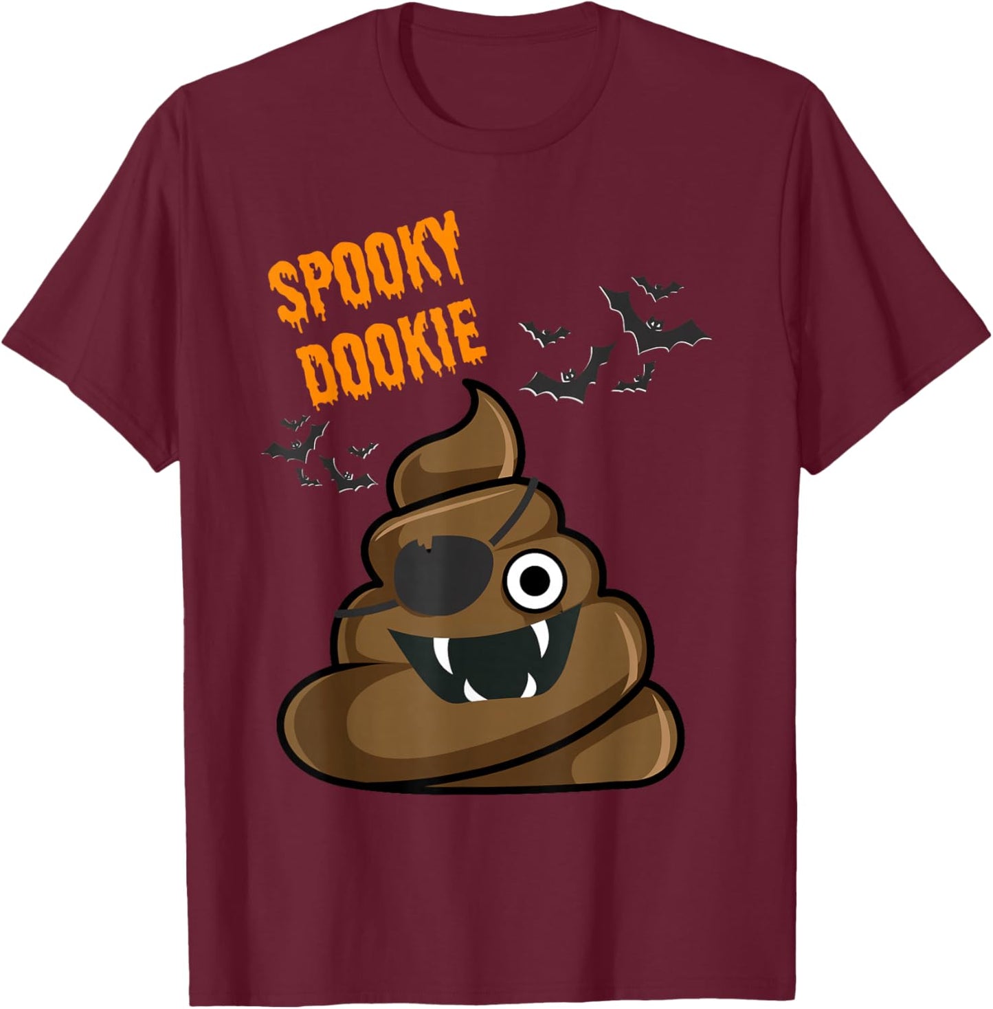 Funny Spooky Dookie Halloween Costume Women Kids T-Shirt - T-Shirt | Maroon