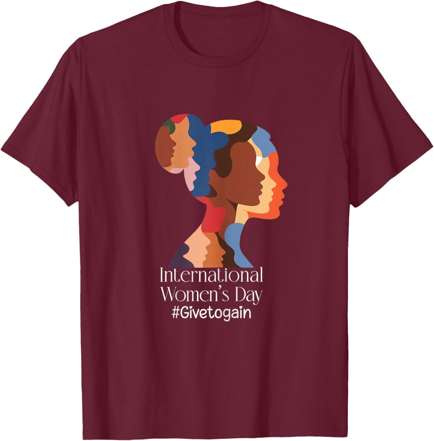International Women's Day 8 March Support T-Shirt - T-Shirt | Maroon