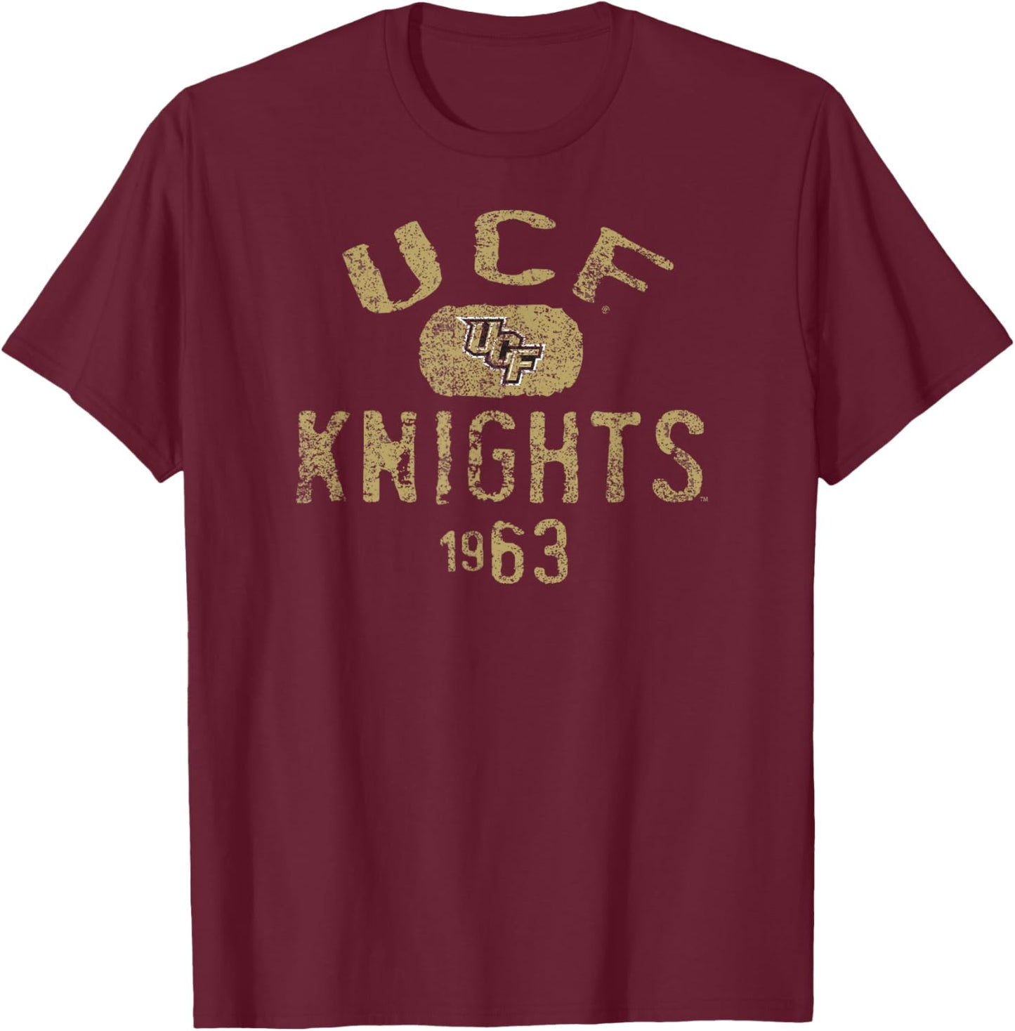Central Florida Golden Knights 1963 Vintage Dark Heather T-Shirt - T-Shirt | Maroon