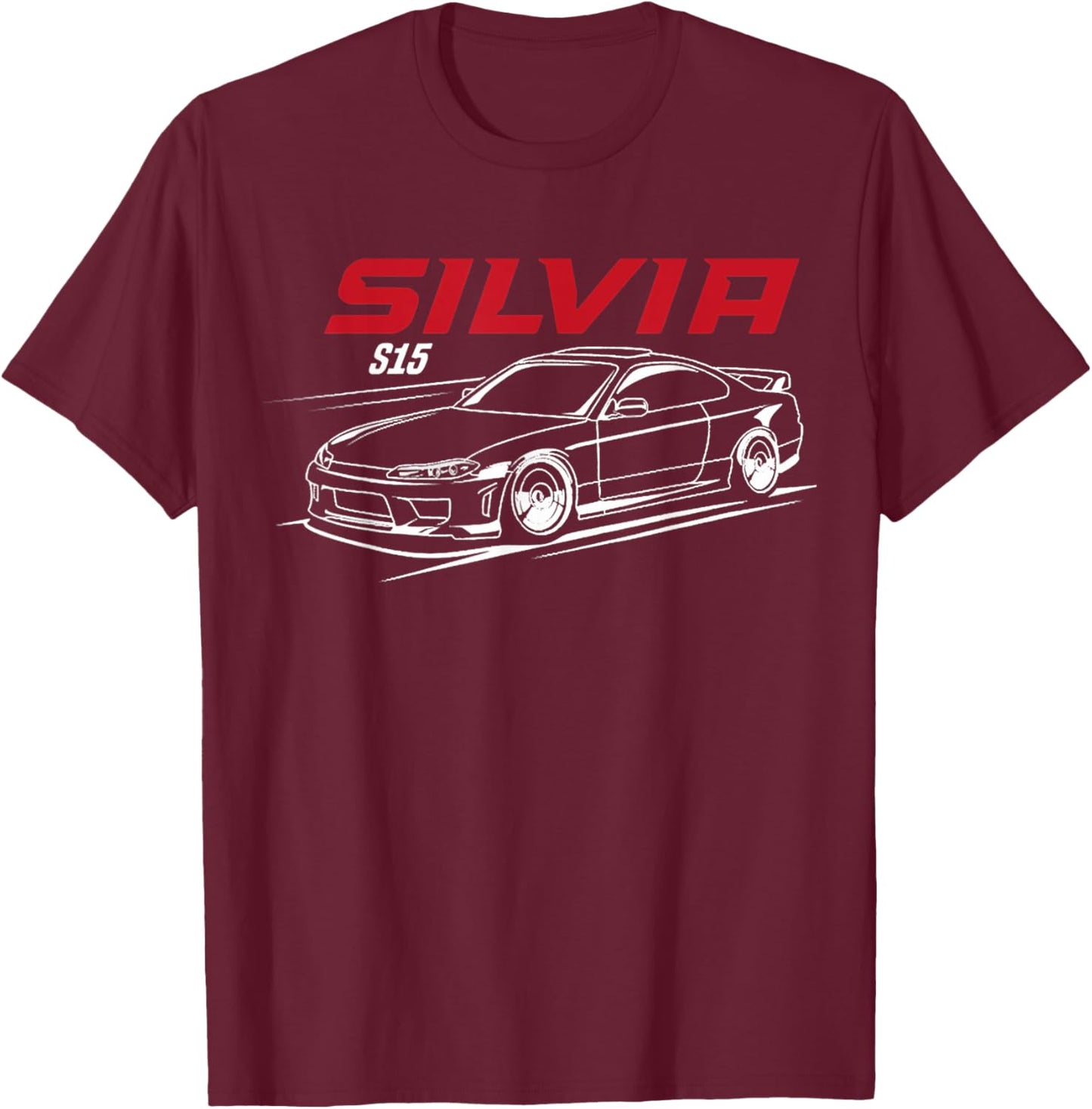 Silvia s15 lover sport car T-Shirt - T-Shirt | Maroon