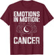 Emotions in Motion Cancer Zodiac T-Shirt - T-Shirt | Maroon
