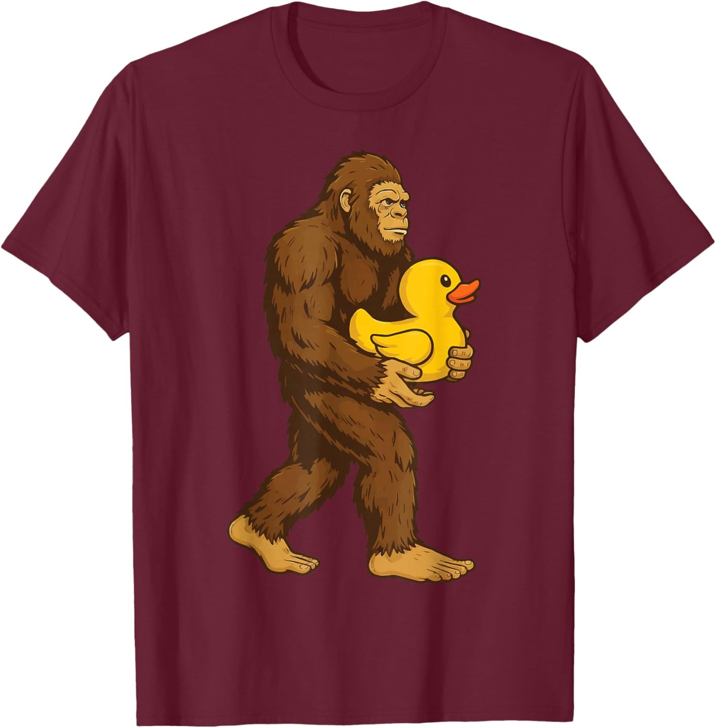 Bigfoot Rubber Duck T-Shirt - T-Shirt | Maroon