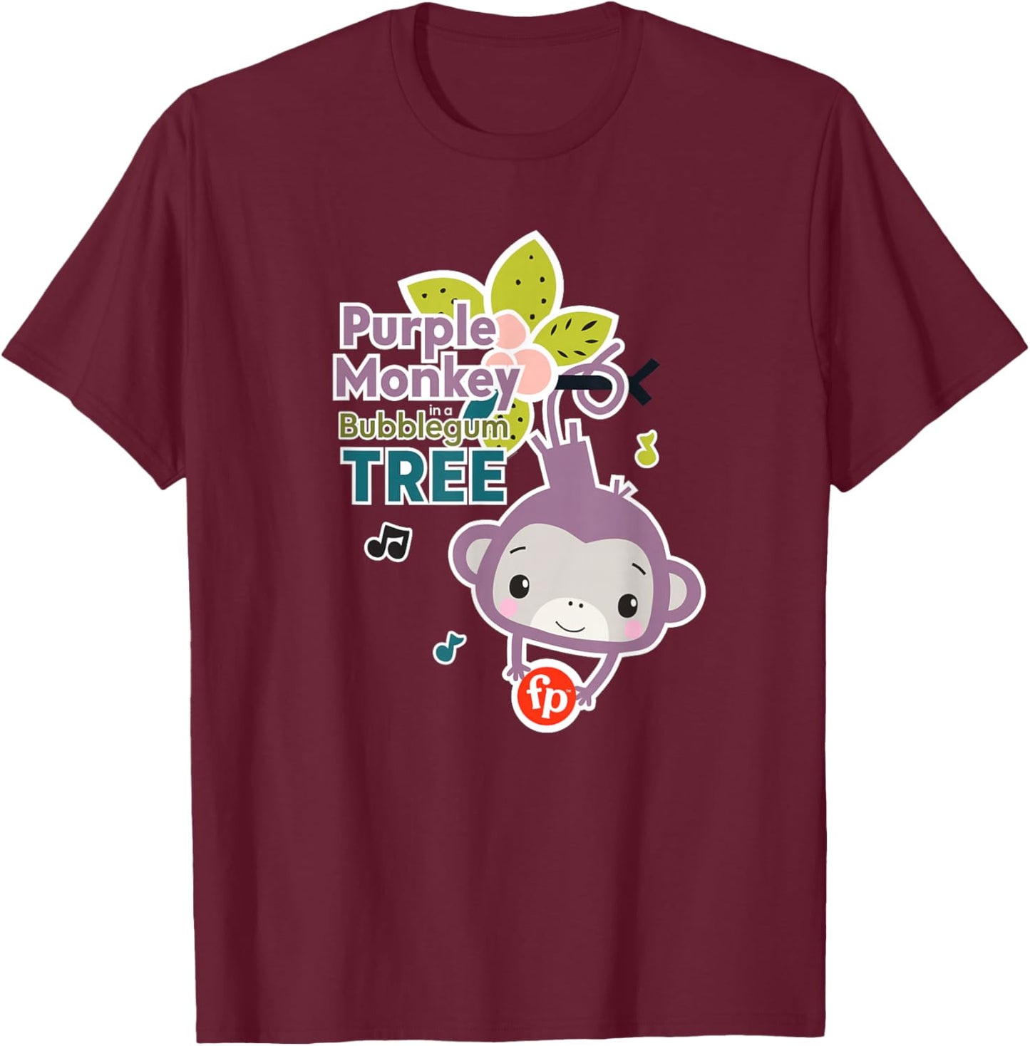 Fisher-Price Purple Monkey Bubblegum Tree T-Shirt - T-Shirt | Maroon