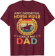 Vintage My Favorite Horse Rider Calls Me Dad Father's Day T-Shirt - T-Shirt | Maroon