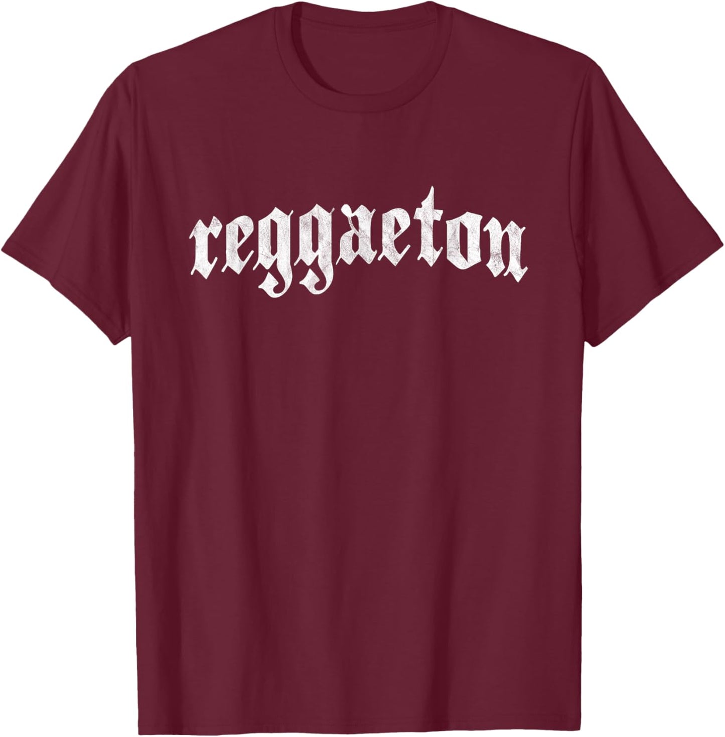 Reggaeton - Latin Music Dance Vintage Distressed T-Shirt - T-Shirt | Maroon
