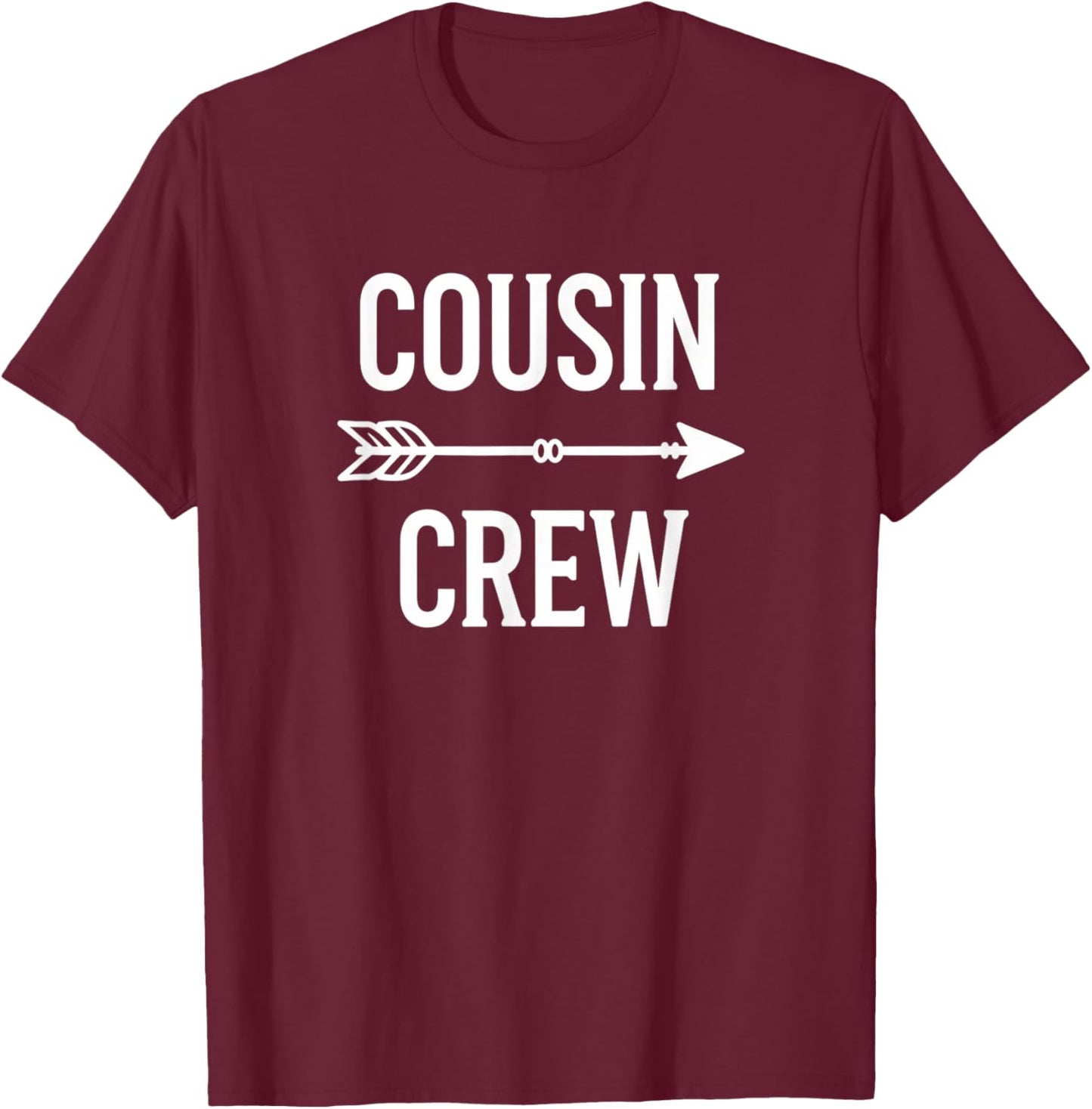 Cousin Crew Kids Family Reunion Cousin Arrow T-Shirt - T-Shirt | Maroon