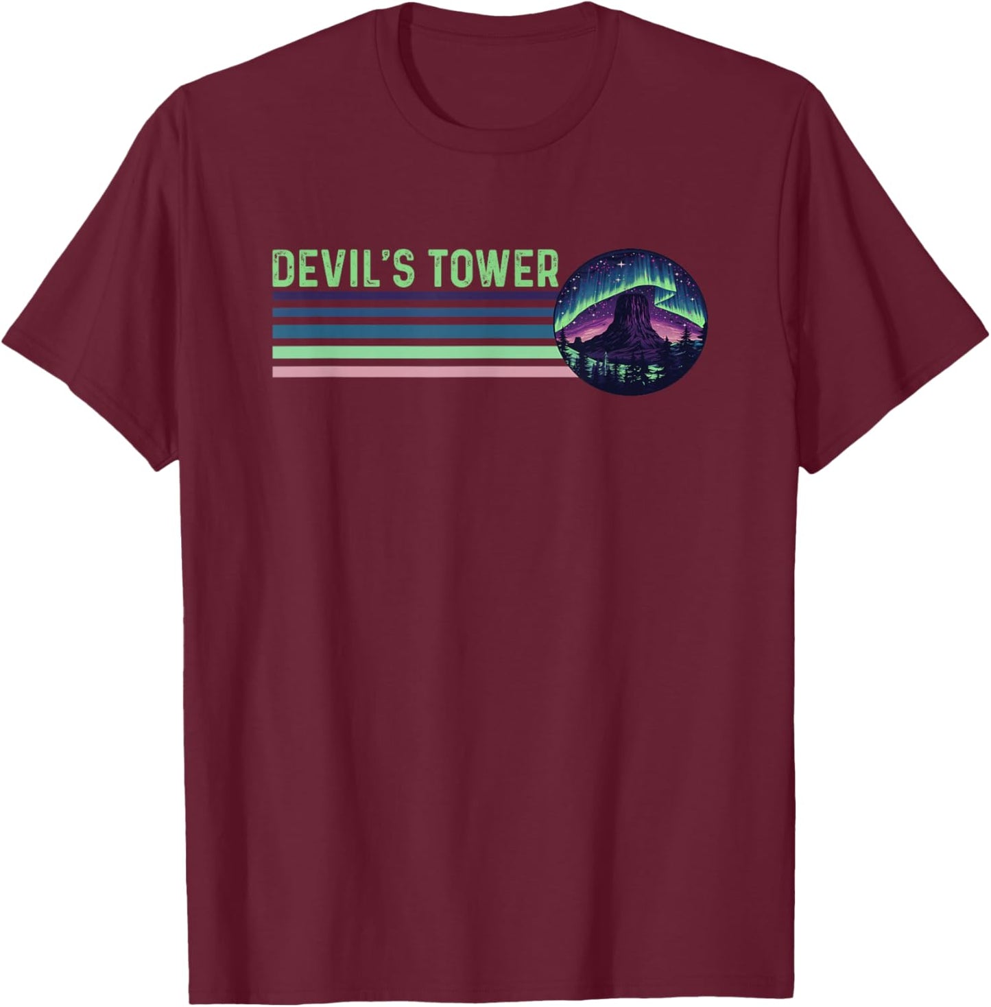 Devils Tower - Devils Tower T-Shirt - T-Shirt | Maroon
