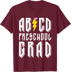 ABCD Rockstar Pre-K Grad 2026 Preschool Graduation 2026 2027 T-Shirt - T-Shirt | Maroon