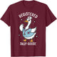 Silly Goose Registered Nurse Animal Lover RN Nurses Day T-Shirt - T-Shirt | Maroon