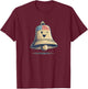 Ringing Freedom Bell Costume in Patriotic Colors T-Shirt - T-Shirt | Maroon