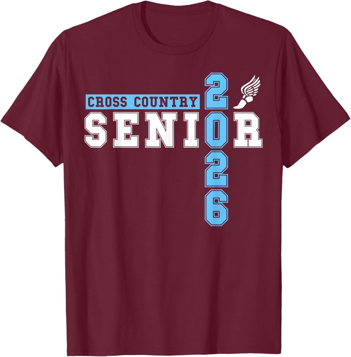 Cross Country Senior Night XC Senior 2026 Graduation 50 T-Shirt - T-Shirt | Maroon