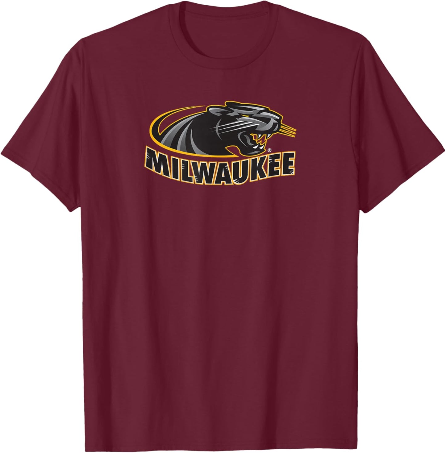 UW Milwaukee Panthers Athletic Primary T-Shirt - T-Shirt | Maroon