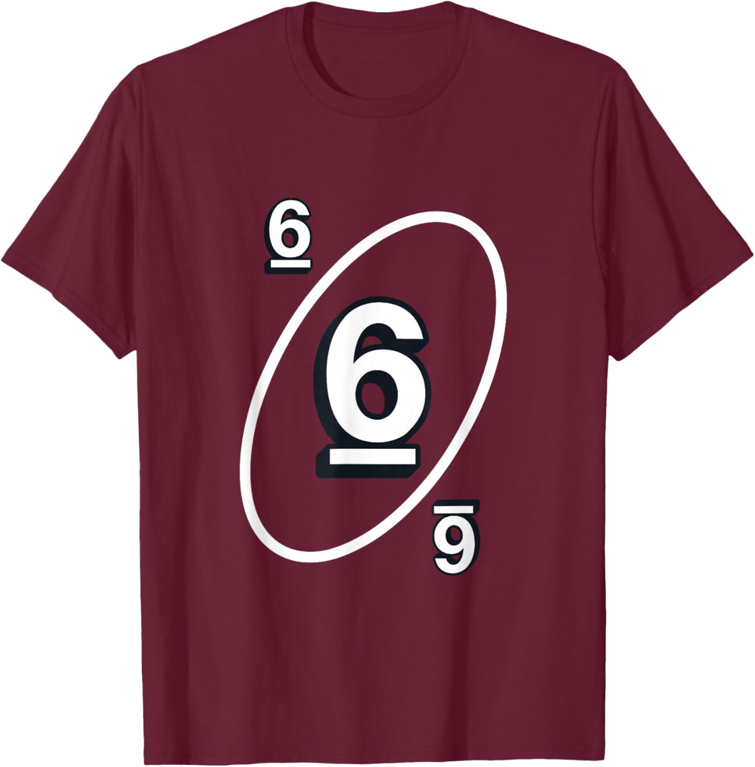 UNO 6 card T-Shirt - T-Shirt | Maroon