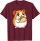 Cute Hamster Taco T-Shirt - T-Shirt | Maroon