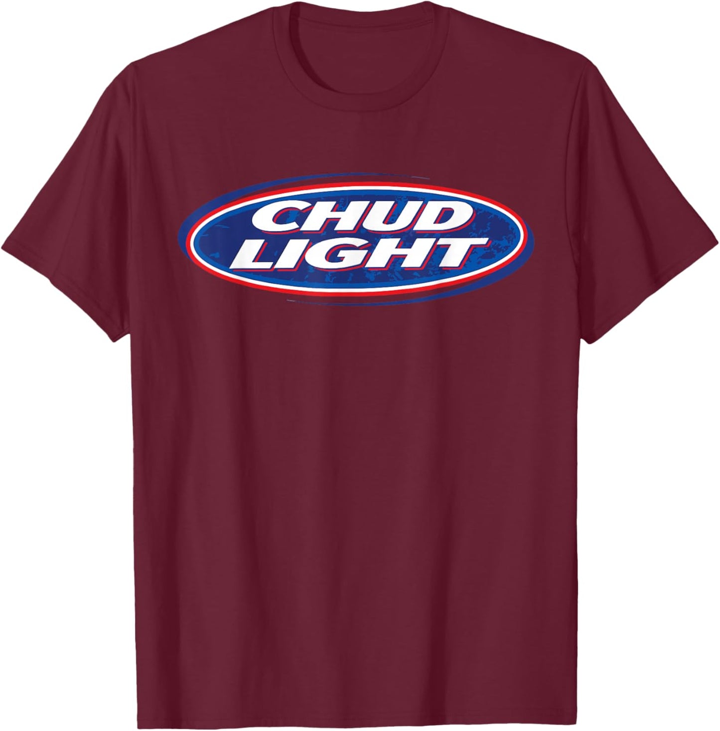 Chud Light Funny Parody Beer Style Humor T-Shirt - T-Shirt | Maroon