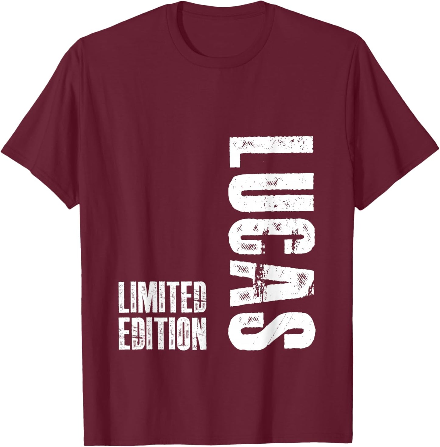 Lucas Funny Gift Lucas Name T-Shirt - T-Shirt | Maroon
