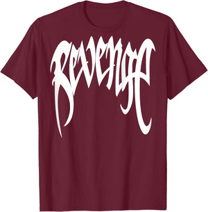Revenge Hip Hop Merch (ON Back) T-Shirt - T-Shirt | Maroon