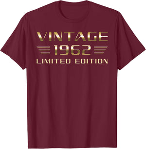 Vintage 1962 Limited Edition Classic Car 64th Birthday T-Shirt - T-Shirt | Maroon
