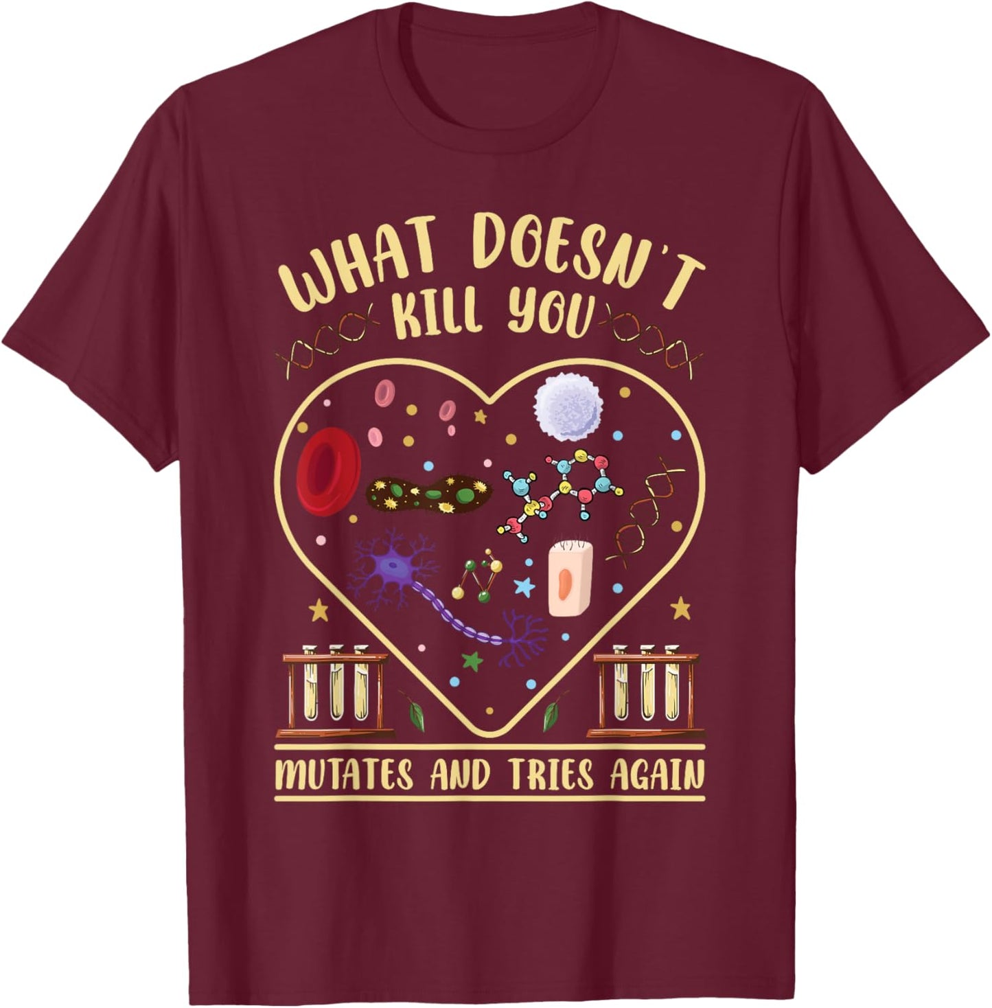 Biology Teacher T-Shirt - T-Shirt | Maroon