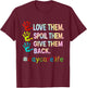 Love Daycare Provider Childcare Funny Teacher Tie Dye T-Shirt - T-Shirt | Maroon