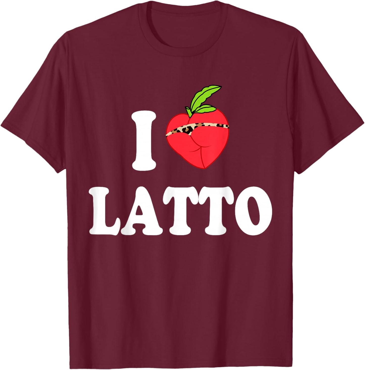 I Love Latto I Heart Latto T-Shirt - T-Shirt | Maroon