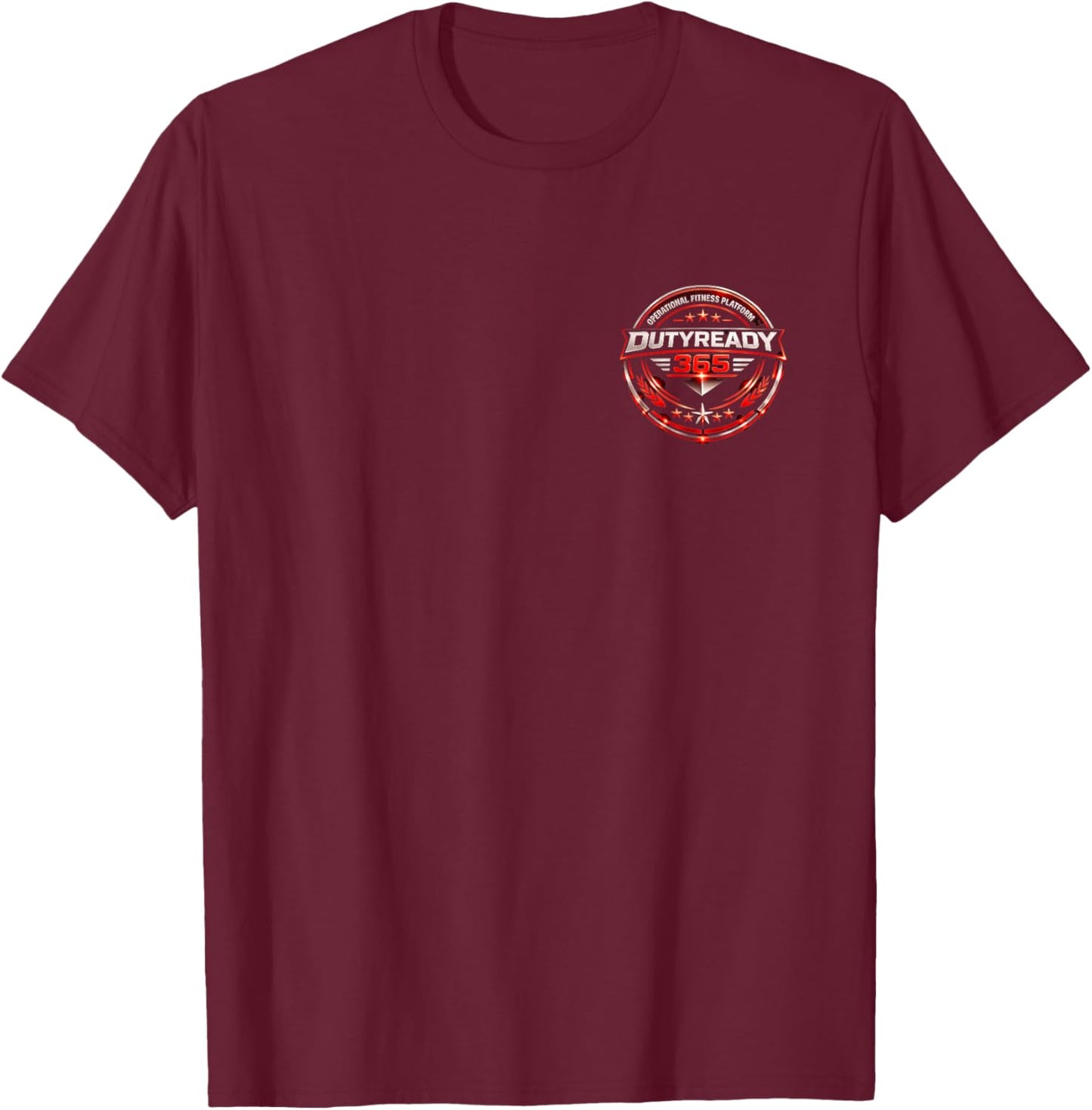 Firefighter American Flag Thin Red Line T-Shirt - T-Shirt | Maroon
